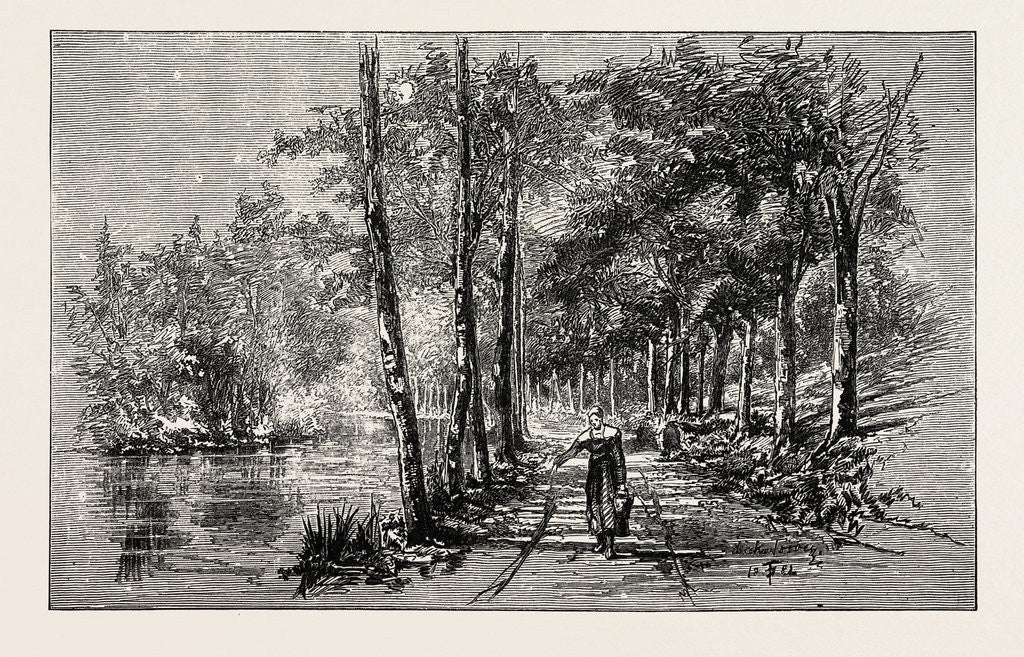 Detail of An American Art Colony in Southern Brittany: Bois D'Amour Pont-Aven by Anonymous