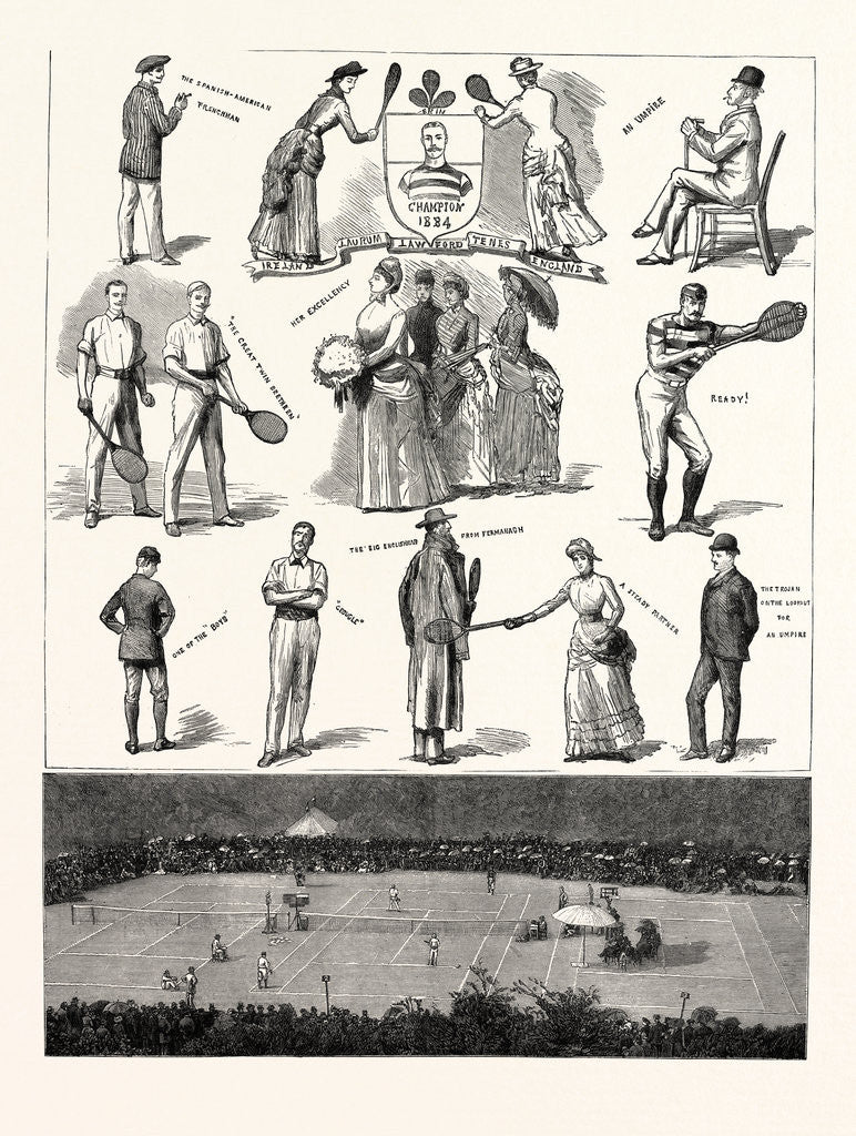 Detail of Notes at the Lawn-Tennis Meeting for the Championship of Ireland at Dublin by Anonymous