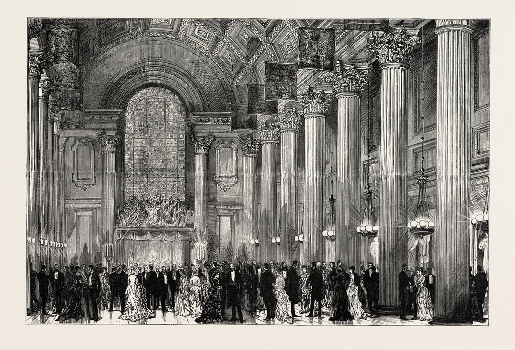 Detail of The Egyptian Hall Mansion House London UK by Anonymous