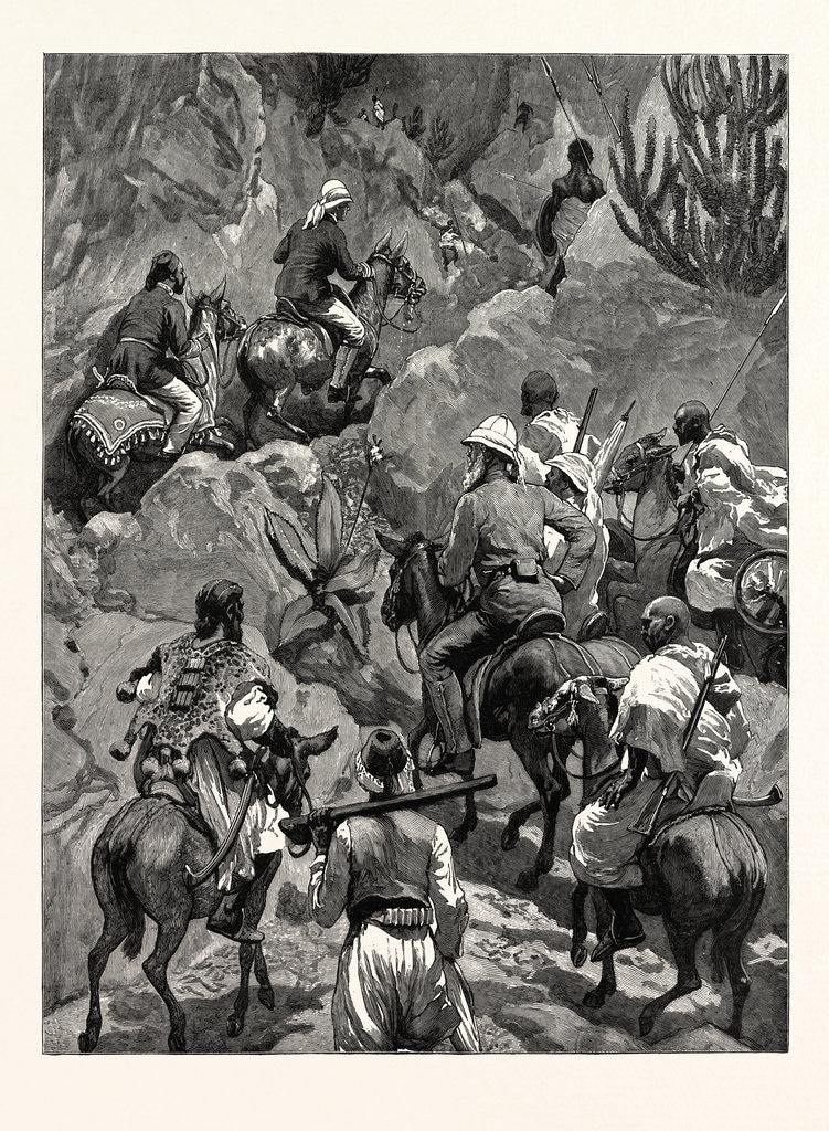 Detail of With Admiral Sir W. Hewett's Embassy to King John of Abyssinia the Best Part of the Maiensi Pass by Anonymous