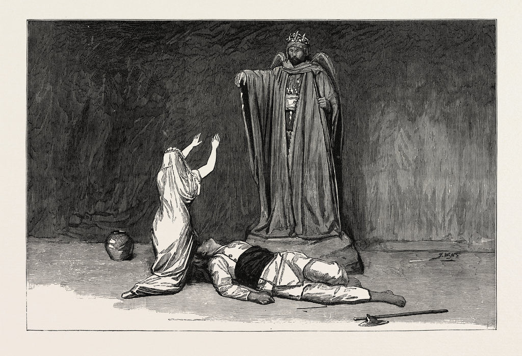 Detail of Indian Tableaux at the Prince's Hall Piccadilly in Aid of the Medical Missions to the Women of India by Anonymous