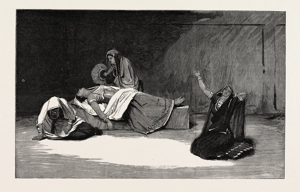 Detail of Indian Tableaux at the Prince's Hall Piccadilly in Aid of the Medical Missions to the Women of India by Anonymous