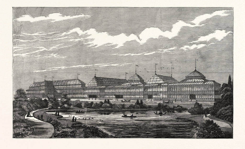 Detail of The Albert Exhibition Palace Battersea Park London UK by Anonymous