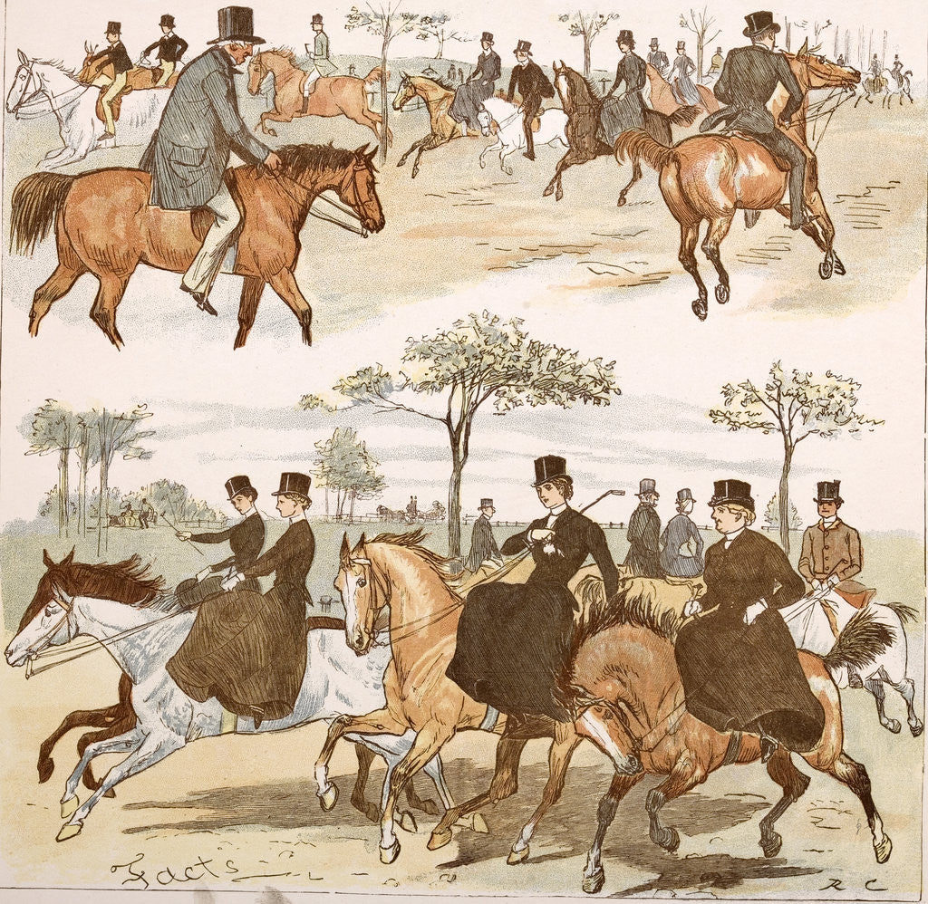 Detail of Horseriding by Anonymous