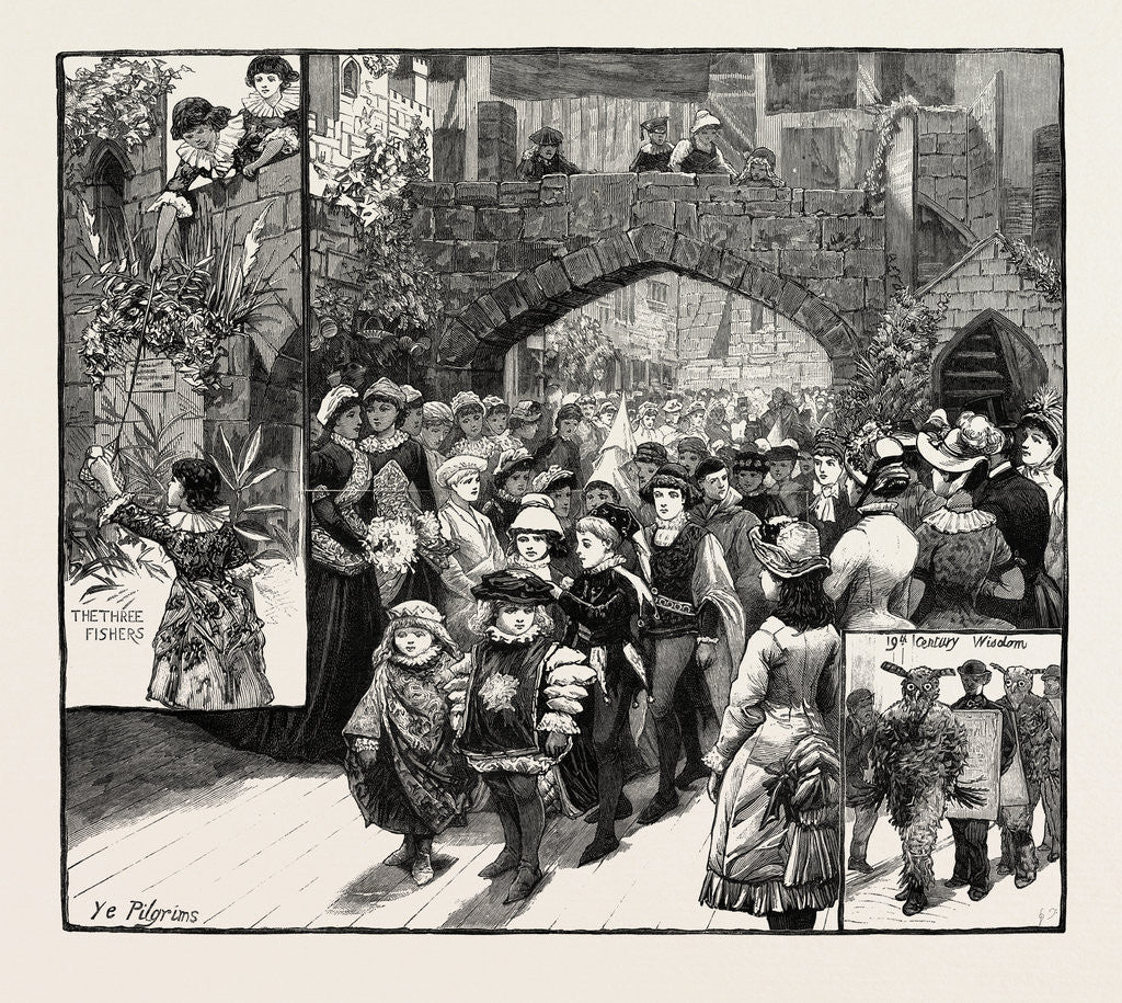 Detail of The Medieval Market at Knightsbridge for the Benefit of the College for Training Teachers of the Deaf at Ealing London UK by Anonymous