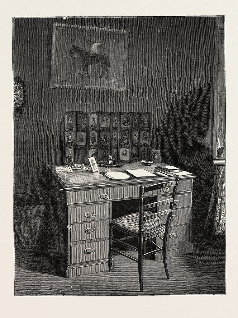 Detail of The Late Duke of Albany: The Duke's Study in the Villa Nevada Cannes by Anonymous