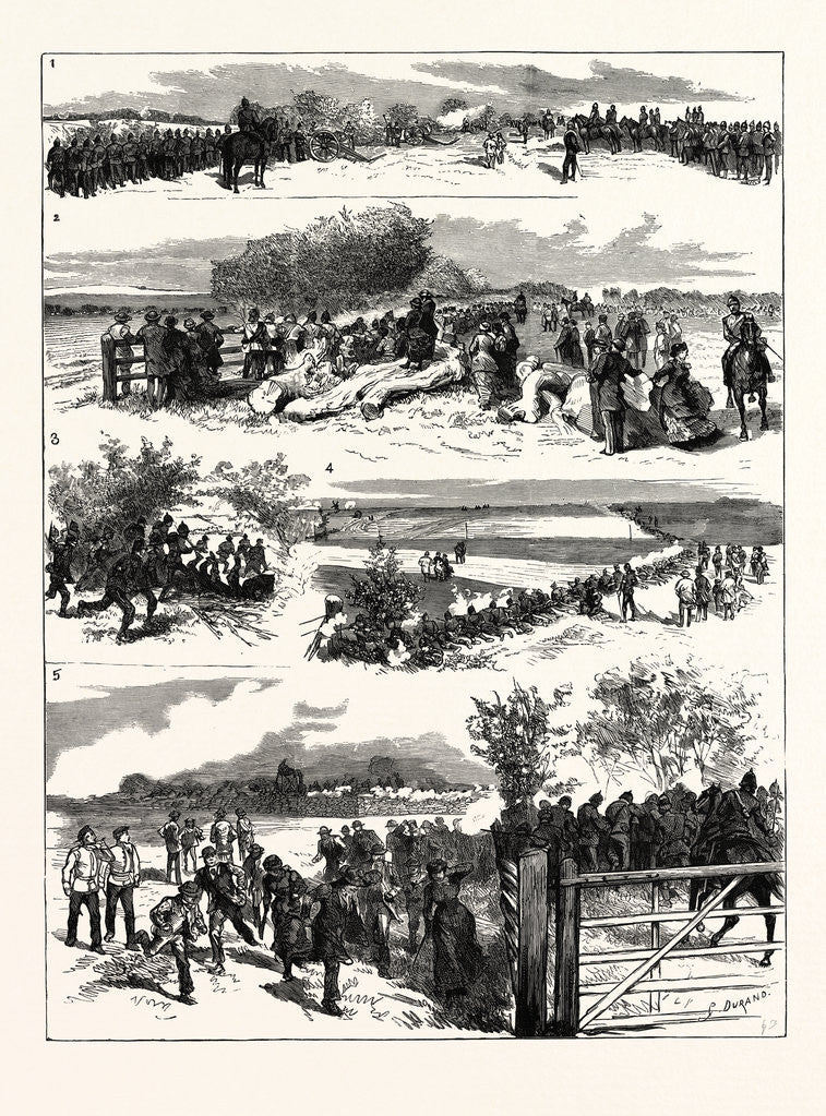 Detail of The Easter Volunteer Manoeuvres with the Forces at Dover UK by Anonymous