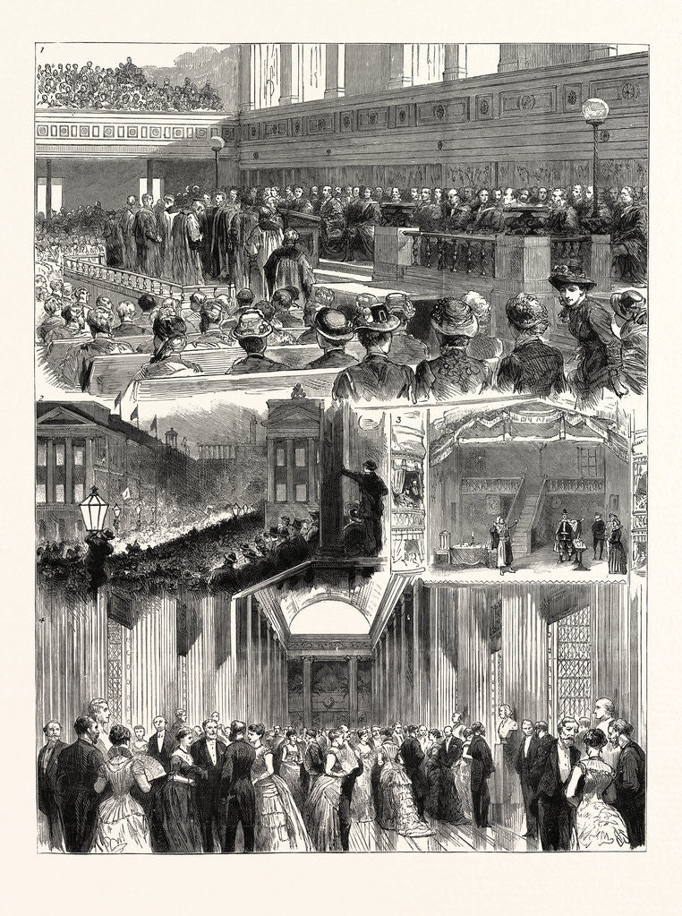 Detail of The Commemoration at Edinburgh of the Tercentenary of the Foundation of the University by Anonymous