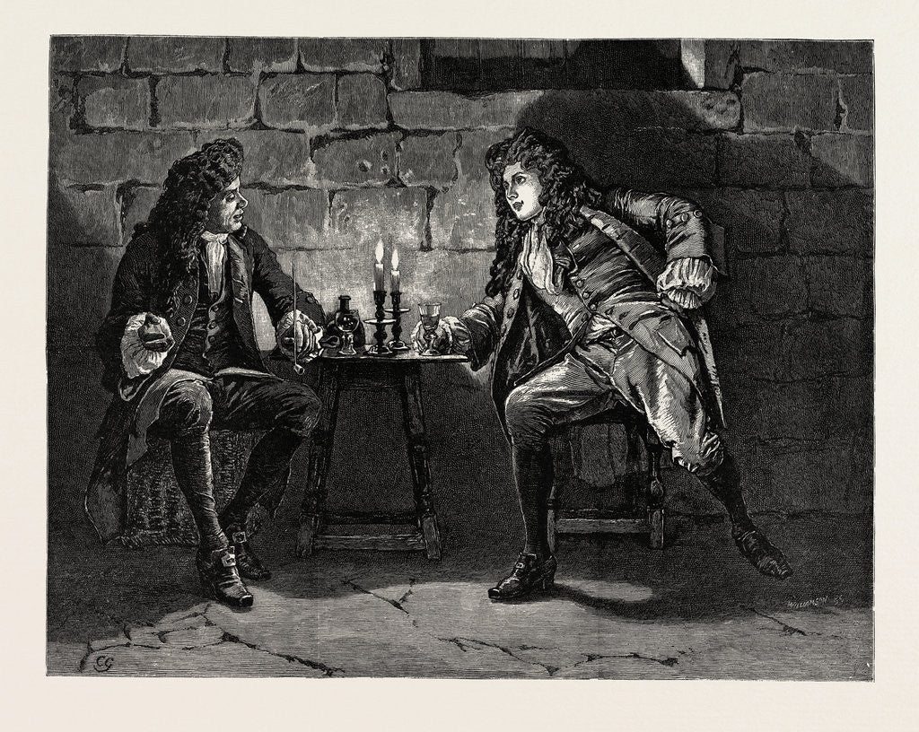 Detail of Dorothy Forster: And They Would Talk Drink and Smoke Tobacco Till the Prisoner Was Sleepy. by Anonymous