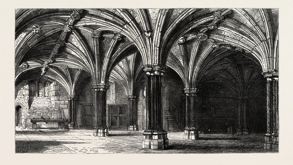 Detail of Crypt of the Guildhall London UK by Anonymous
