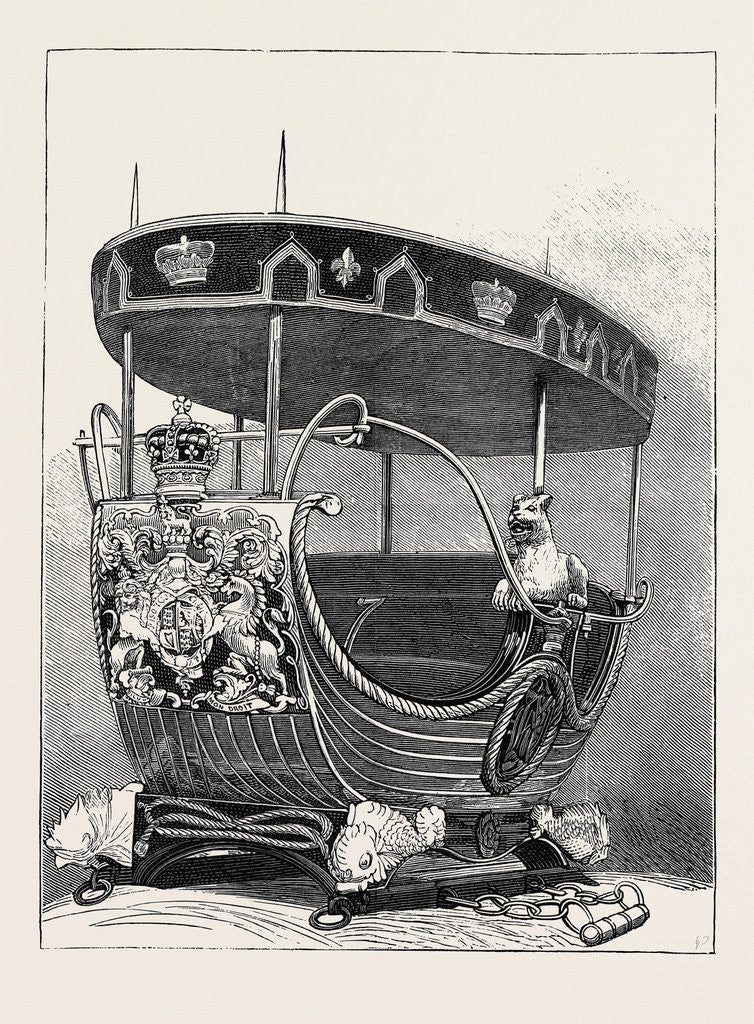 Detail of Empress of India: State Howdah Manufactured for the Duke of Buckingham, Governor of Madras by Anonymous