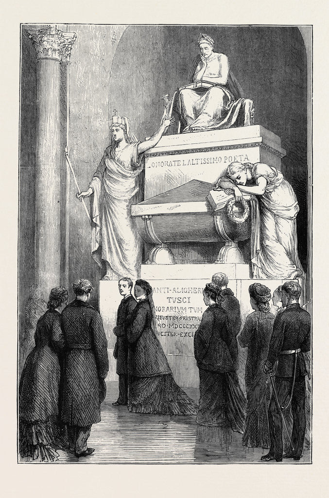 Detail of The Empress Eugénie in the Church of Santa Croce, Florence by Anonymous