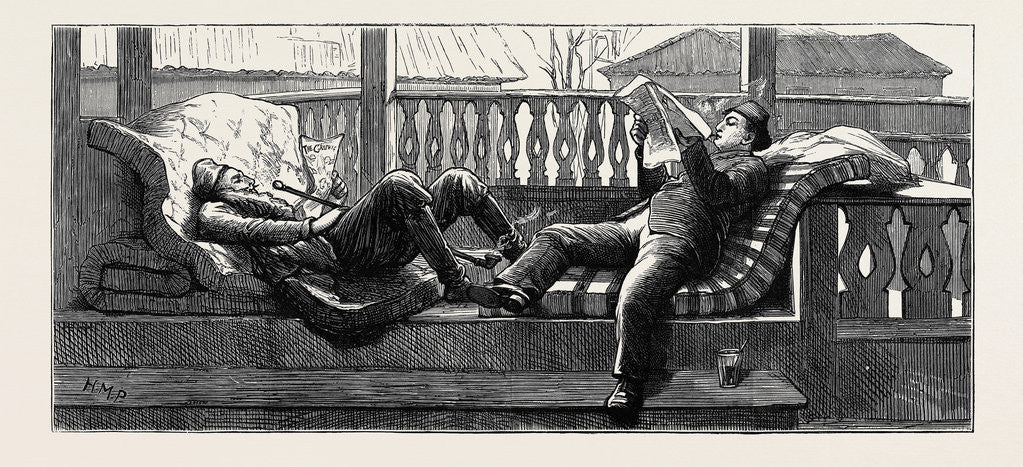 Detail of The Eastern Question: A Lounge at Nisch by Anonymous
