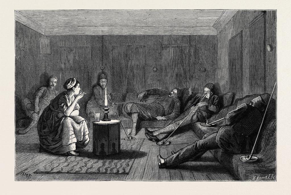 Detail of The Eastern Question: A Chat with Our Landlady at Nisch by Anonymous