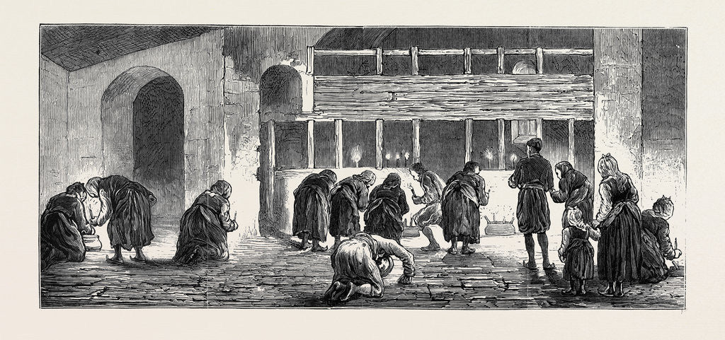 Detail of The War in the East: Mass for the Victims of the Bulgarian Massacres in the Church of Batak by Anonymous