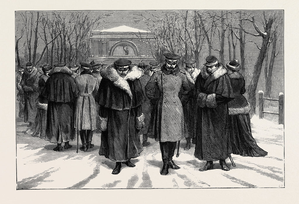 Detail of The Eastern Question: In the Russian Camp, Kischineff: Oh! When Shall We Start for Warmer Climes? by Anonymous