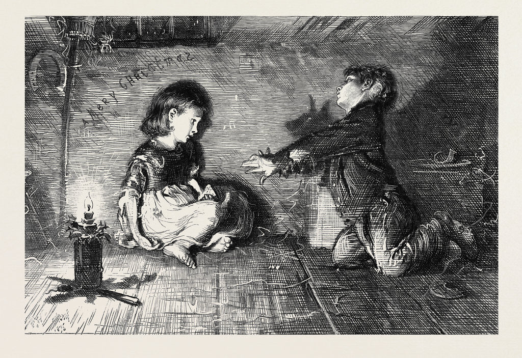 Detail of Children of the Great City from the Picture by F.W. Lawson, 1877 by Anonymous