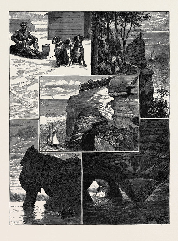 Detail of In the United States, Lake Superior by Anonymous