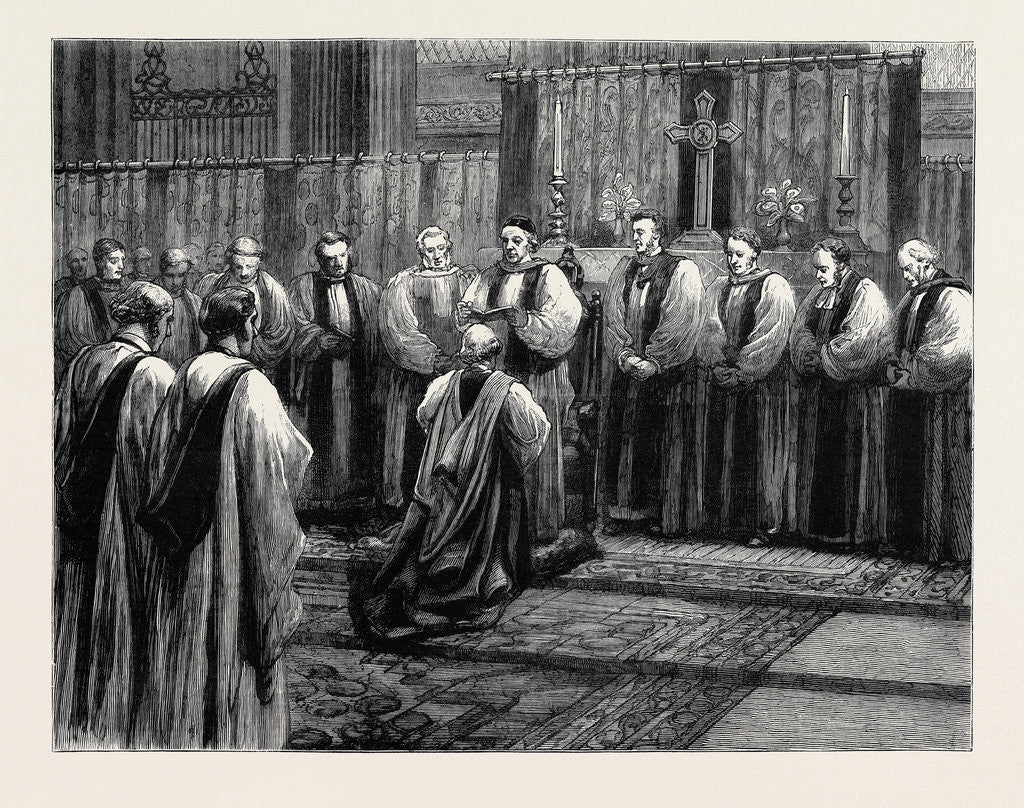 Detail of The Revived Bishopric of Truro, Consecration of Dr. Edward White Benson, D.D., in St. Paul's Cathedral, London by Anonymous