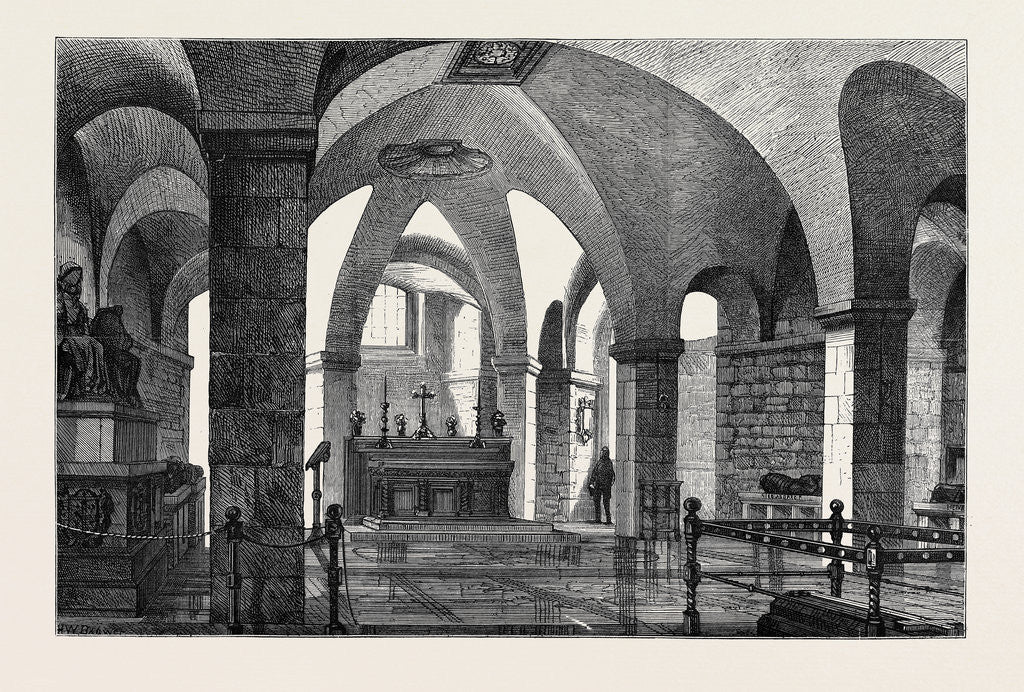 Detail of New Chapel for Early Morning Service in the Crypt of St. Paul's Cathedral, London by Anonymous