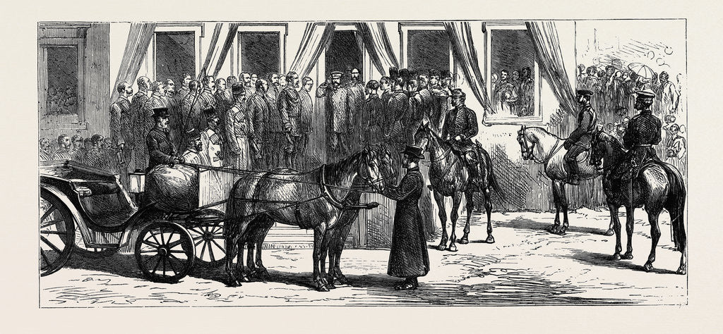 Detail of The War in the East: Arrival of the Czar at Plojesti, the Russian Headquarters by Anonymous