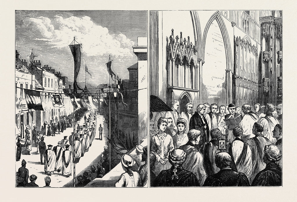 Detail of The Installation and Enthronement of the New Bishop of St. Alban's by Anonymous