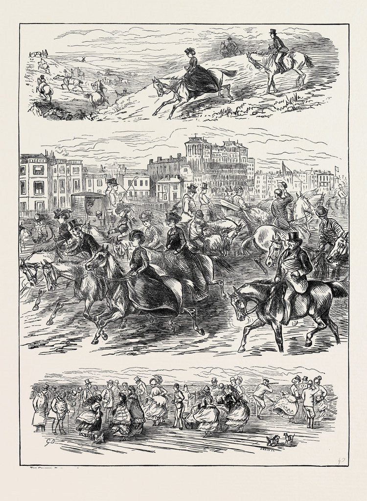 Detail of Sketches at Brighton, 1870 by Anonymous