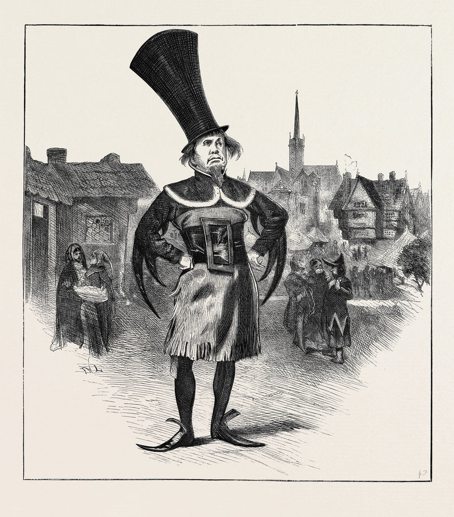 Detail of Wat Tyler, M.P., 1870 by Anonymous