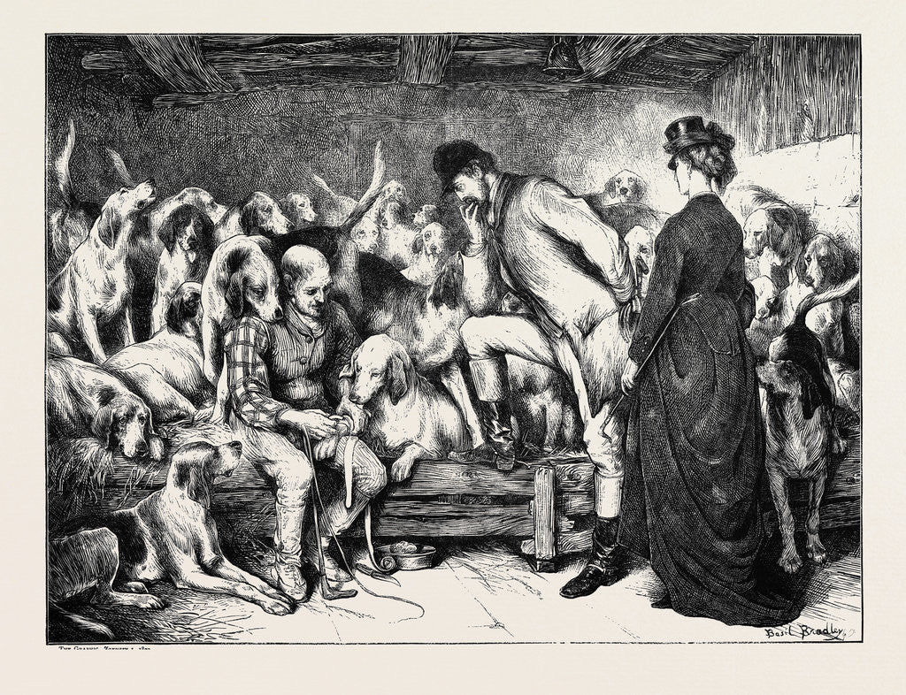 Detail of In the Kennel, 1870 by Anonymous