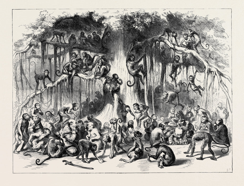 Detail of Pantomime at Drury Lane, London, 1870 by Anonymous