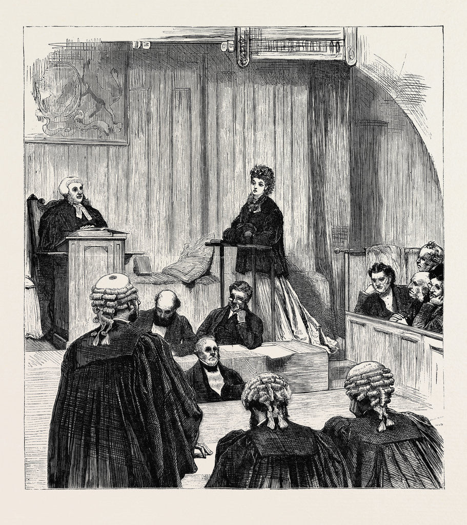 Detail of The Divorce Court, 1870 by Anonymous