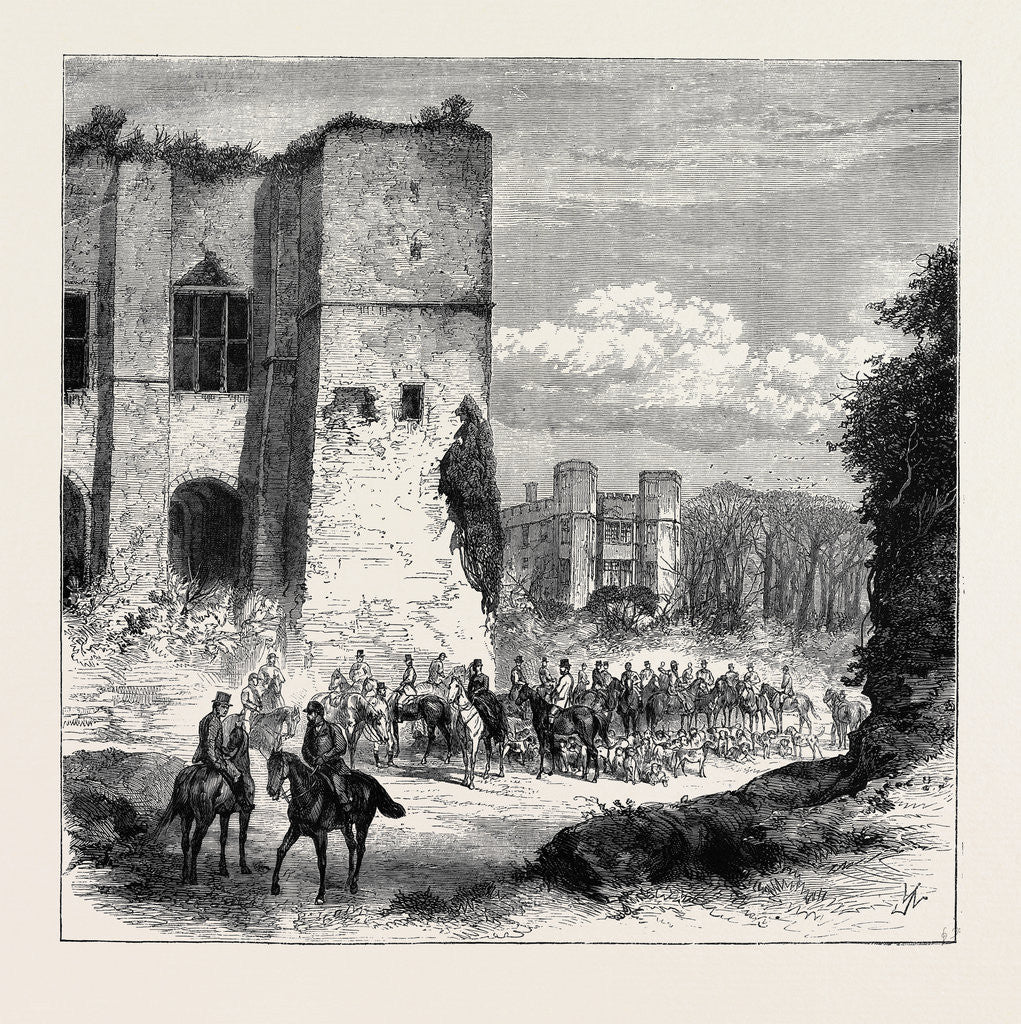 Detail of Meet at Kenilworth, 1870 by Anonymous