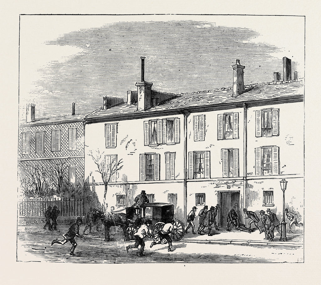 Detail of Prince Pierre Bonaparte's Residence, 1870 by Anonymous