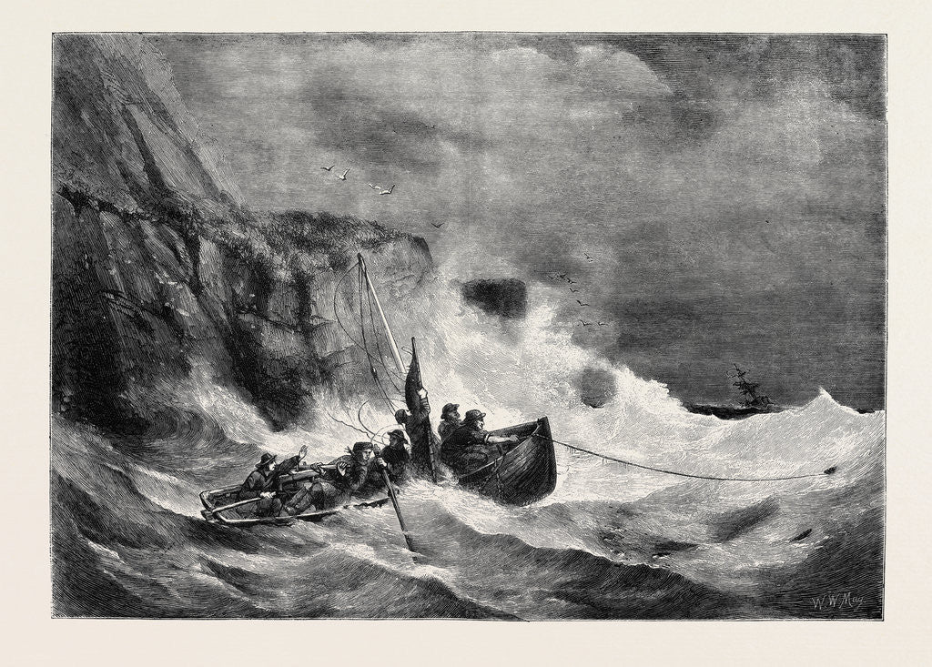 Detail of Off to the Rescue, 1870 by Anonymous