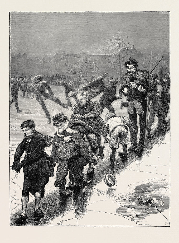 Detail of A London Slide, 1870 by Anonymous