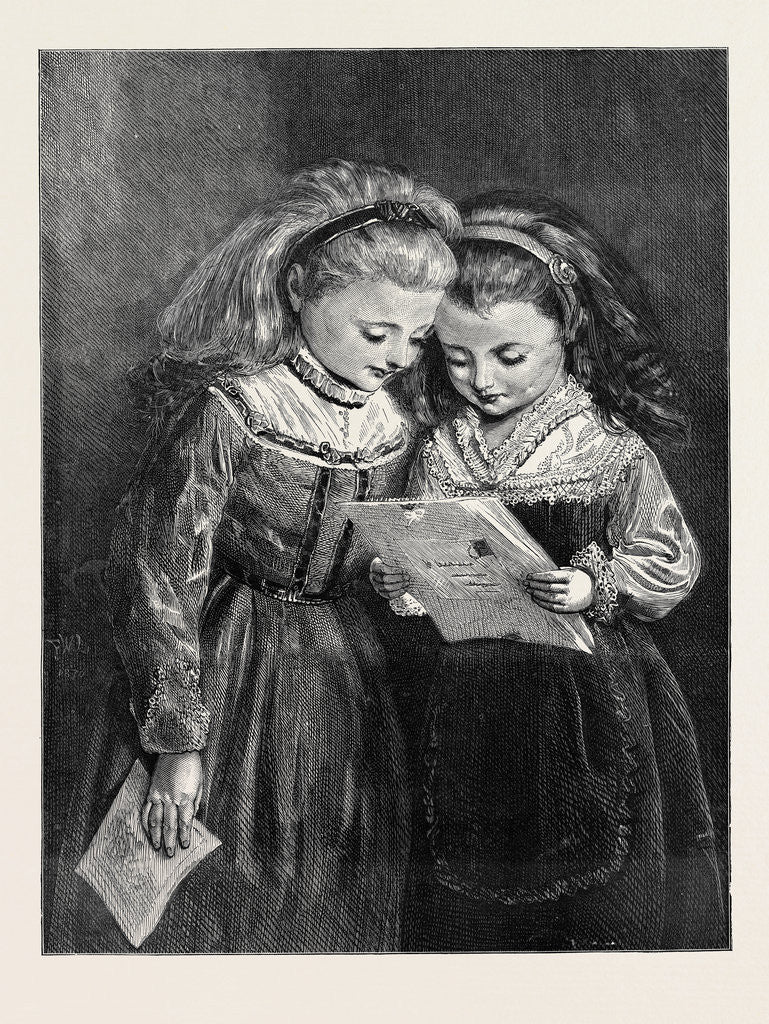 Detail of The First Valentine, 1870 by Anonymous