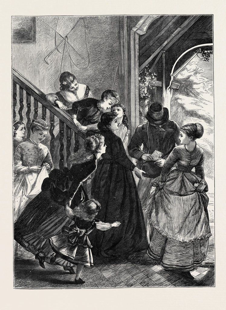 Detail of St. Valentine's Day, 1870 by Anonymous