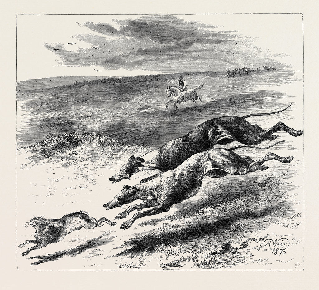 Detail of Coursing, 1870 by Anonymous