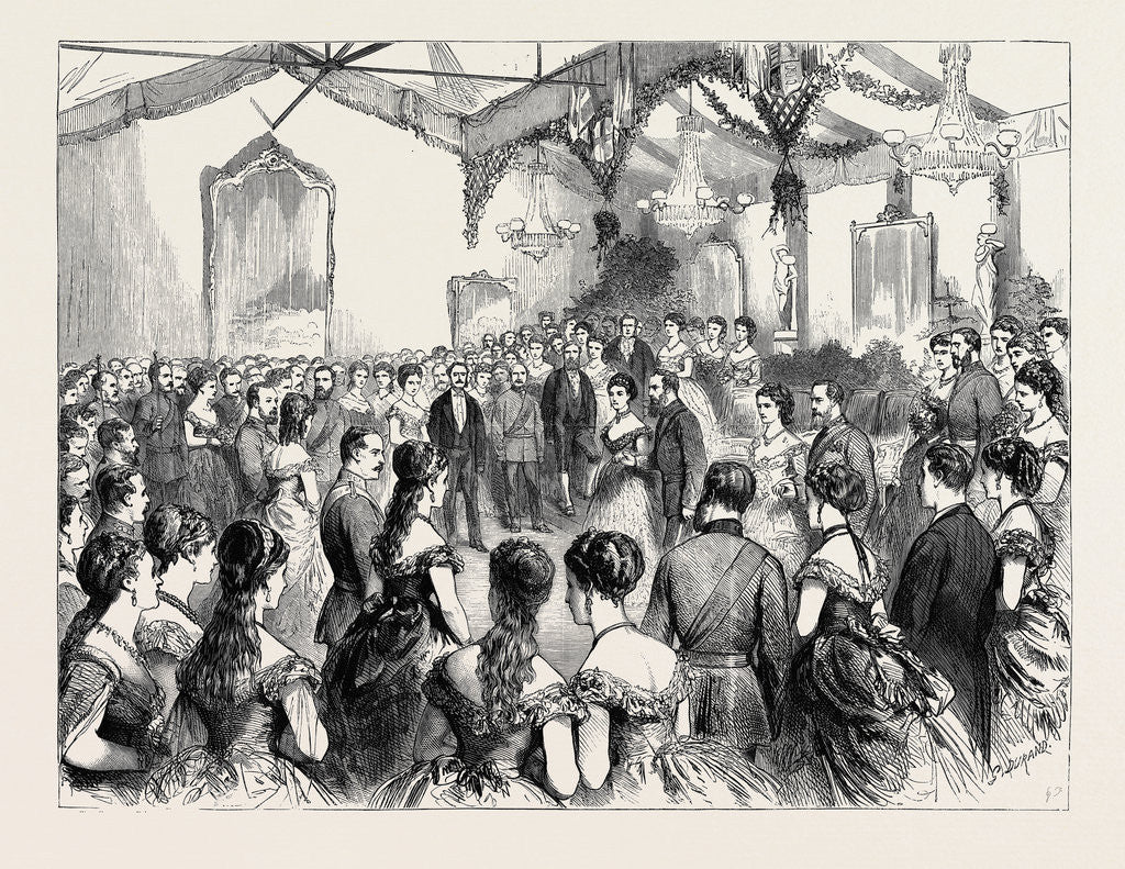 Detail of The Honourable Artillery Company's Ball, 1870 by Anonymous