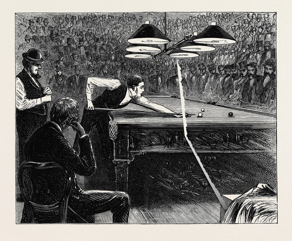 Detail of Billiards, 1870 by Anonymous