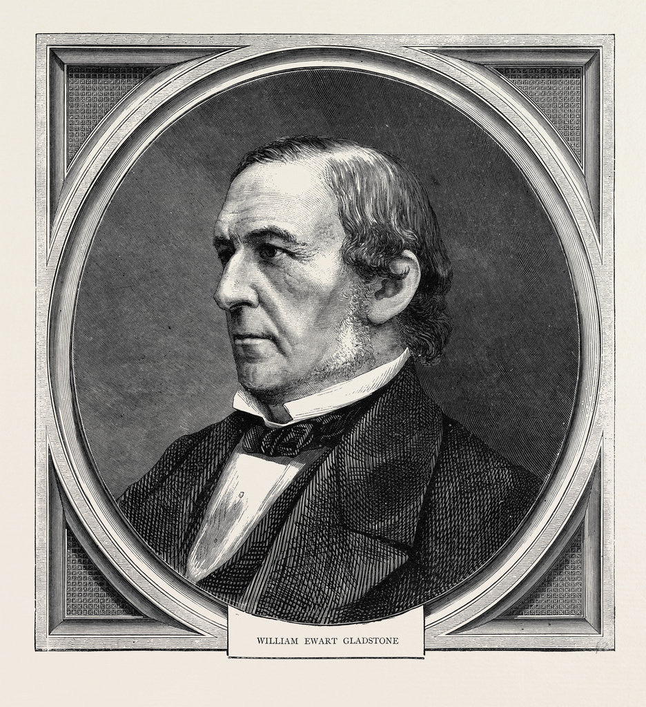 Detail of William Ewart Gladstone, (29 December 1809 – 19 May 1898), was a British Liberal politician by Anonymous