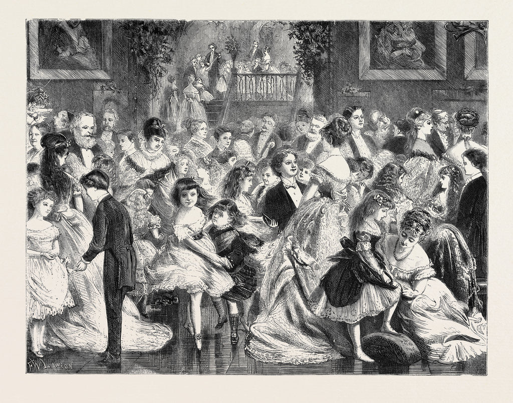Detail of A Juvenile Ball, 1870 by Anonymous