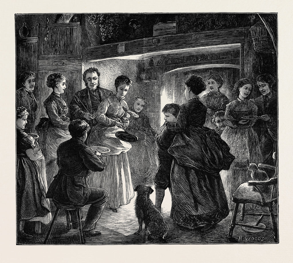 Detail of Shrove Tuesday, 1870 by Anonymous