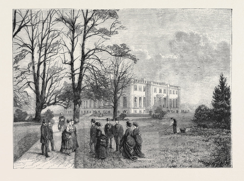 Detail of Kimbolton Castle, 1870 by Anonymous