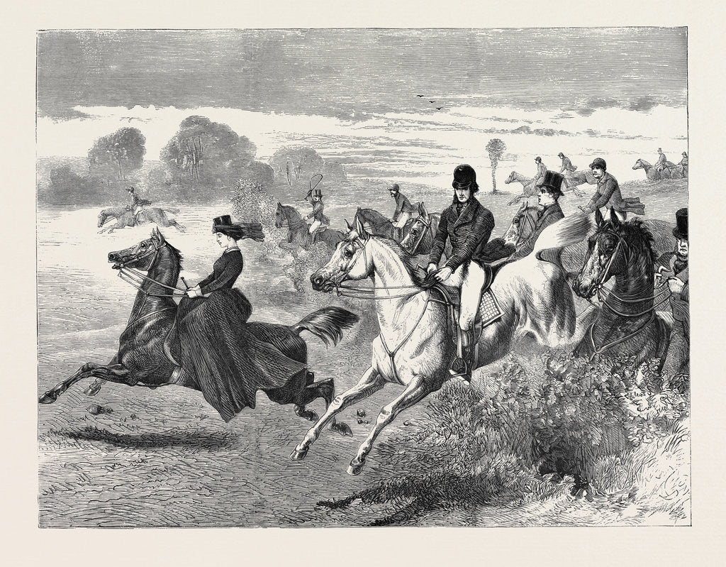 Detail of Hunting, 1870 by Anonymous