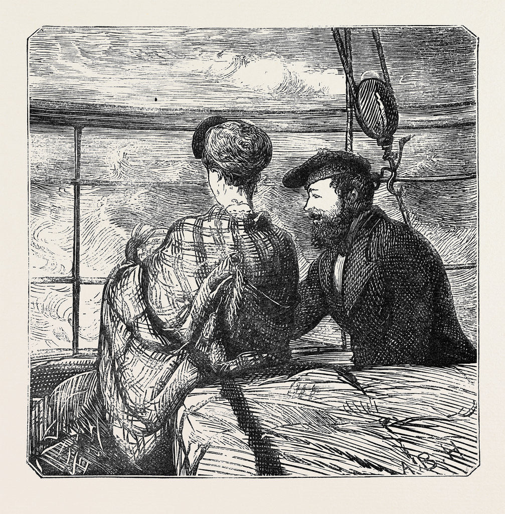 Detail of On the Atlantic Steamer: Moonshine, 1870 by Anonymous