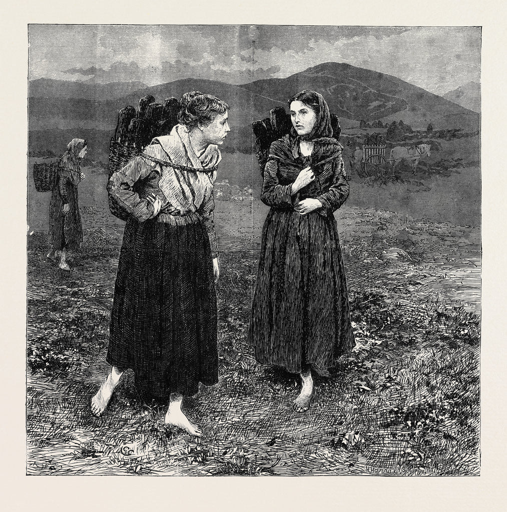 Detail of Irish Sketches: Turf Carriers, 1870 by Anonymous