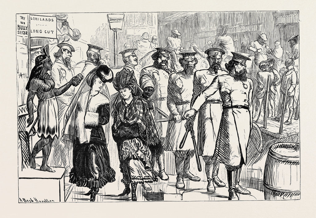 Detail of New York Police, 1870 by Anonymous