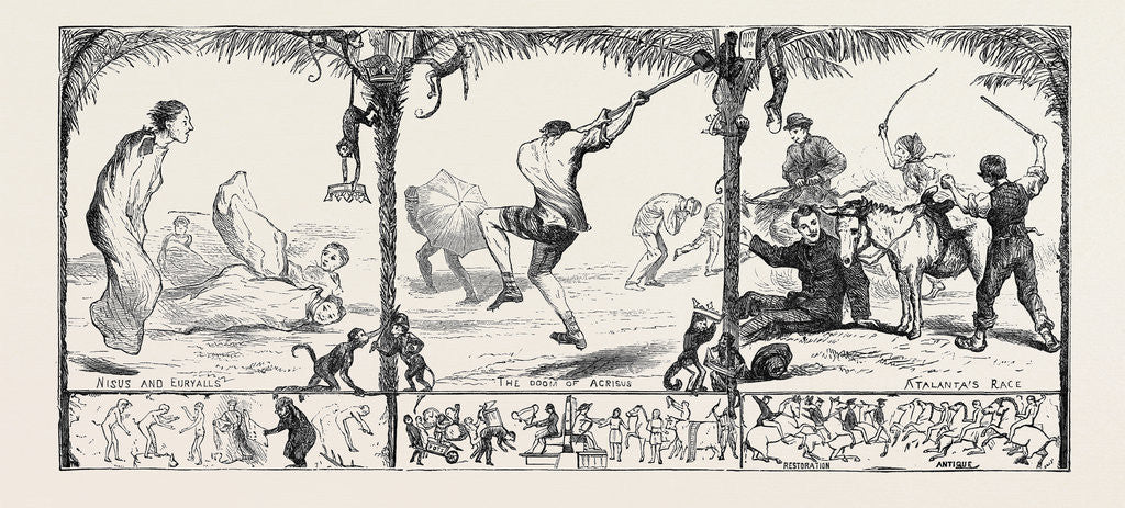 Detail of Athletic Sports at Oxford, 1870 by Anonymous