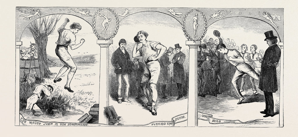 Detail of Athletic Sports at Oxford, 1870 by Anonymous